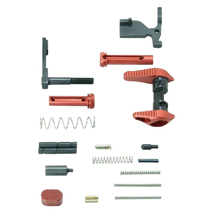 Timber Creek Outdoors ARLPKR Lower Parts KitRed Anodized Aluminum for AR-15