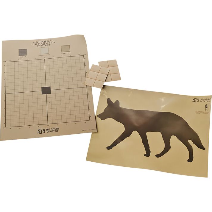ATN ACMKIRTGCY Thermal Target Kit Coyote Paper 30" x 24" Brown Includes 12 Plasters/2 Targets