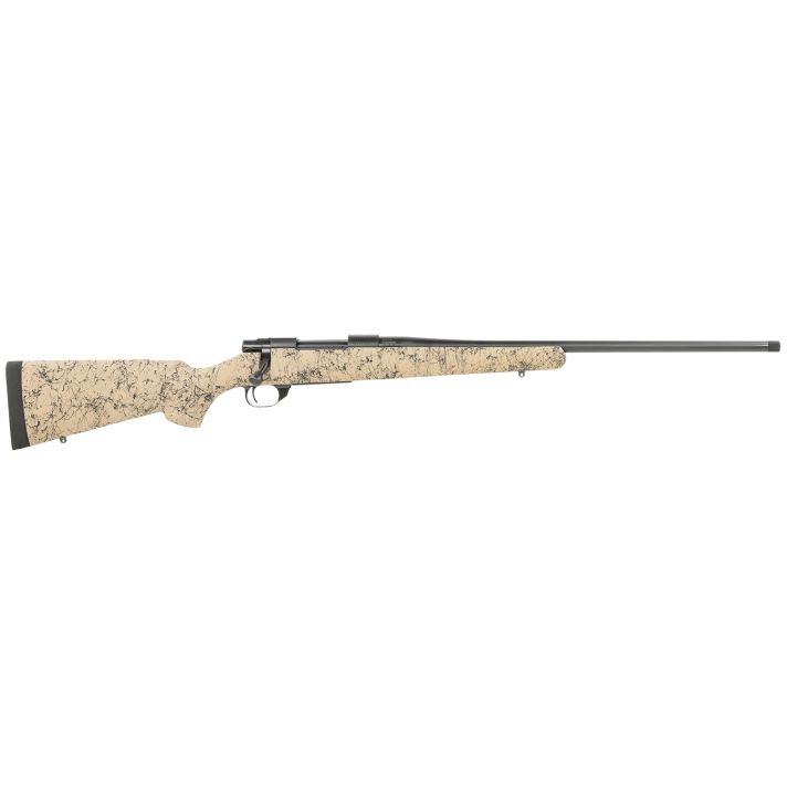 Howa HHS43164 M1500 HS Precision 308 Win 5+1 22" Threaded Barrel, Black Metal Finish, Tan Black Webbed Fixed HS Precision Stock
