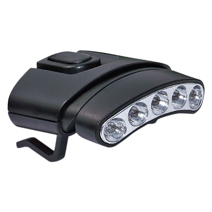 Cyclops CYCHCDTWG Orion Tilt Hat Clip Light 30 Lumens Green/White LED Bulb Black Clip-On