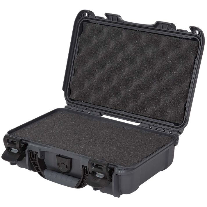 Nanuk 9091007 909Waterproof & Airline Approved Graphite Resin w/ Cubed Foam 11.44" L x 7" W x 3.68" H Interior Dimensions