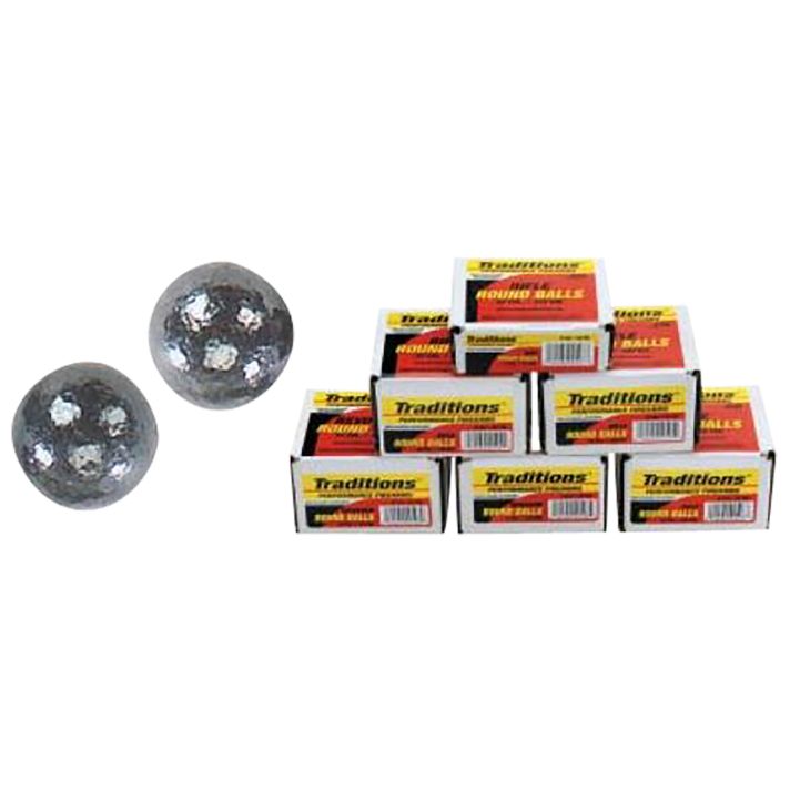 Traditions A1241 Rifle Round Balls50Cal Lead Ball 177gr 20/Box