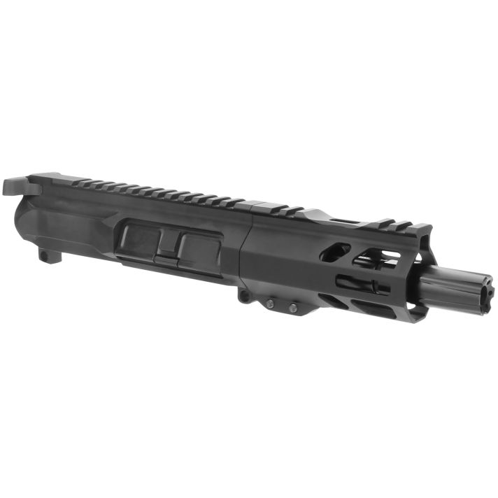 TacFire BU9MM4 Pistol Upper Assembly9mm Luger 4" Black Nitride Barrel 7075-T6 Aluminum Black Anodized Receiver M-LOK Handguard for AR-Platform