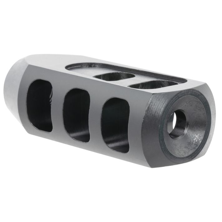 TacFireTanker Muzzle BrakeBlack Oxide Steel with 1/2"-28 tpi Threads 2.76" OAL 1.37" Diameter for 5.56x45mm NATO