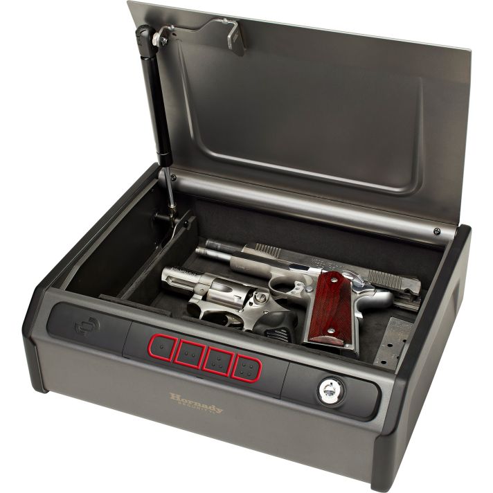 Hornady 97436 Rapid SafeRFID Access Code Key Entry Gray Steel Holds 2 Handguns