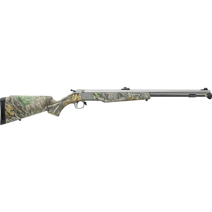 CVA PR2118S Wolf V2 50 Cal 209 Primer 24" Matte Stainless Barrel/Rec Realtree Edge Synthetic Stock Fiber Optic Sights