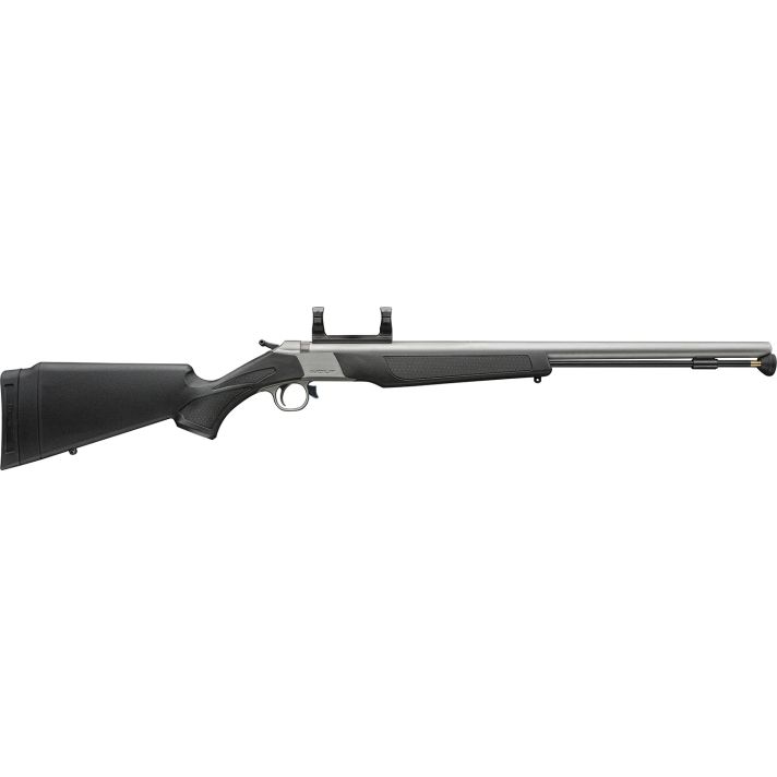 CVA PR2117SM Wolf V2 50 Cal 209 Primer 24" Matte Stainless Steel Barrel, DuraSight Rail Receiver, Black Fixed Synthetic Stock