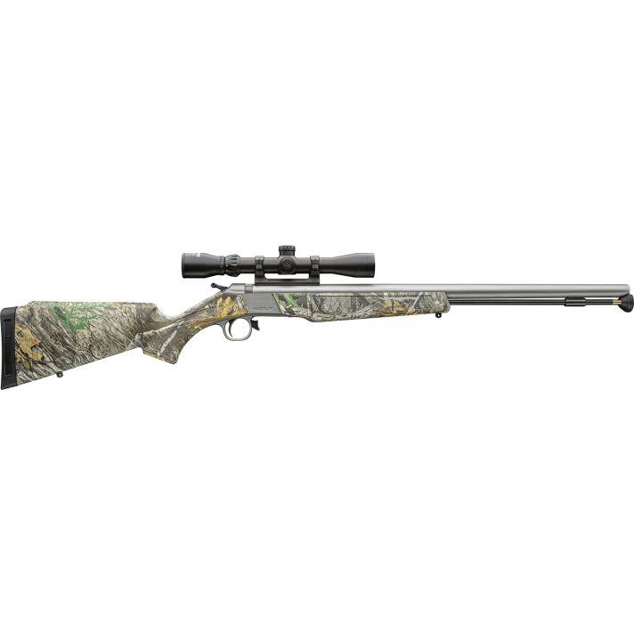 CVA PR2118SSC Wolf V2 50 Cal 209 Primer 24" Matte Stainless Barrel/Rec Realtree Edge Synthetic Stock Includes 3-9x32mm Scope