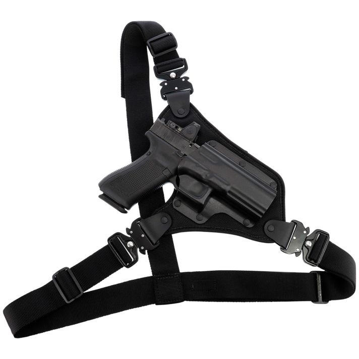 Galco HR248RB High ReadyFits Chest Up To 58 " Black Kydex/Nylon Shoulder/Torso Strap Fits Sig P220/P226/Browning BDA Right Hand