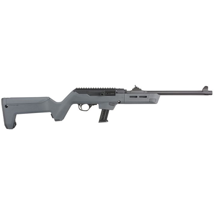 Ruger 19130 PC Carbine9mm Luger 17+1 16.10" Threaded/Fluted Barrel, Type III Hard Coat Anodized Aluminum Alloy Receiver, Stealth Gray Magpul PC Backpacker Stock, Optics Ready