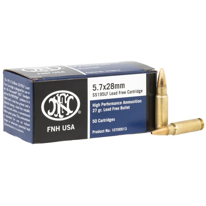 FN 10700013 High Performance5.7x28mm 27gr Lead Free Hollow Point 50 Per Box/40 Case