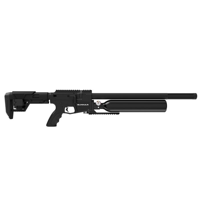 Crosman BPG22S Gunnar Air Rifle Pre-Charged Pneumatic 22 Black Black Receiver Black Adjustable Stock