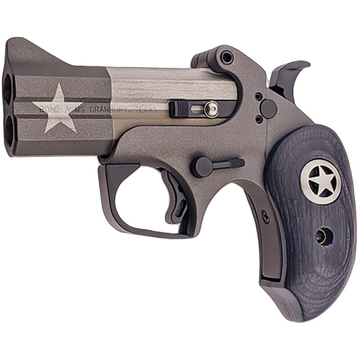 Bond Arms BATP 1836 Texas Independence 45 Colt (LC)/.410 2 Shot 3.50" Gray/Olive Cerakote w/Star Double Barrel, Steel Frame Black Ash w/Integrated Star Grips