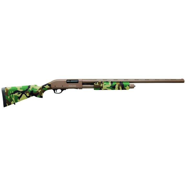Charles Daly 930330 30112 Gauge 3" 4+1 28" Vent Rib Barrel, Flat Dark Earth Barrel/Receiver, Woodland Camo Synthetic Stock & Forend, Includes 3 Choke Tubes