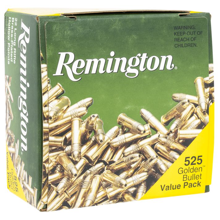 Remington Ammunition 21250 Golden Bullet Value Pack 22LR 36 gr Hollow Point 525 Per Box/12 Case