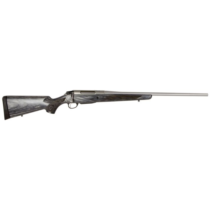 Tikka JRTXG315 T3x243 Win 3+1 22.40" Barrel, Stainless Steel Metal Finish, Oiled Gray Laminate Stock