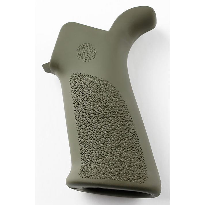 Hogue 15031 OverMolded Beavertail Made of Rubber With OD Green Cobblestone Finish for AR-15, M16