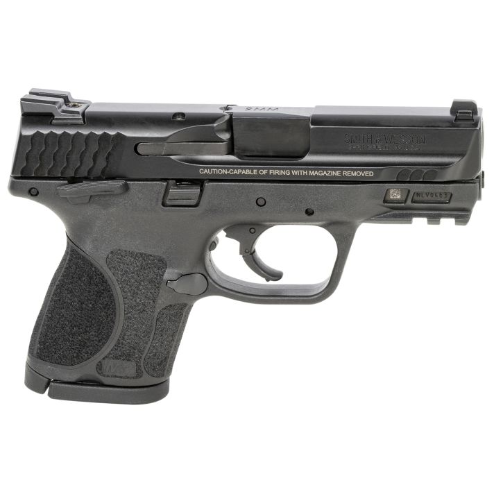 Smith & Wesson 13600 M&P M2.0 w/Range Bag Sub-Compact Frame 9mm Luger 12+1, 3.60" Black Armornite Stainless Steel Barrel & Serrated Slide, Black Polymer Frame w/Picatinny Rail, Thumb Safety