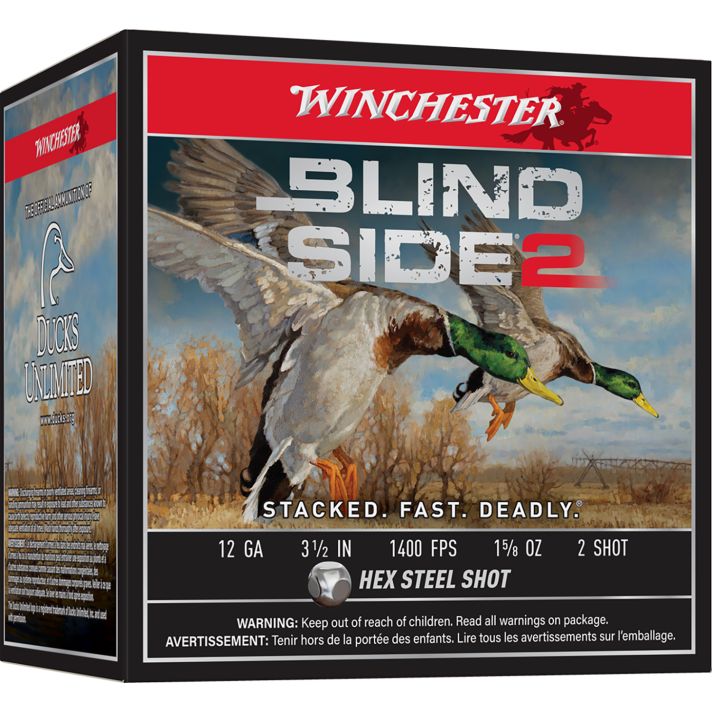 Winchester Ammo XBS12L2 Blind Side 212Gauge 3.50" 1 5/8oz 2Shot 25 Per Box/10 Case
