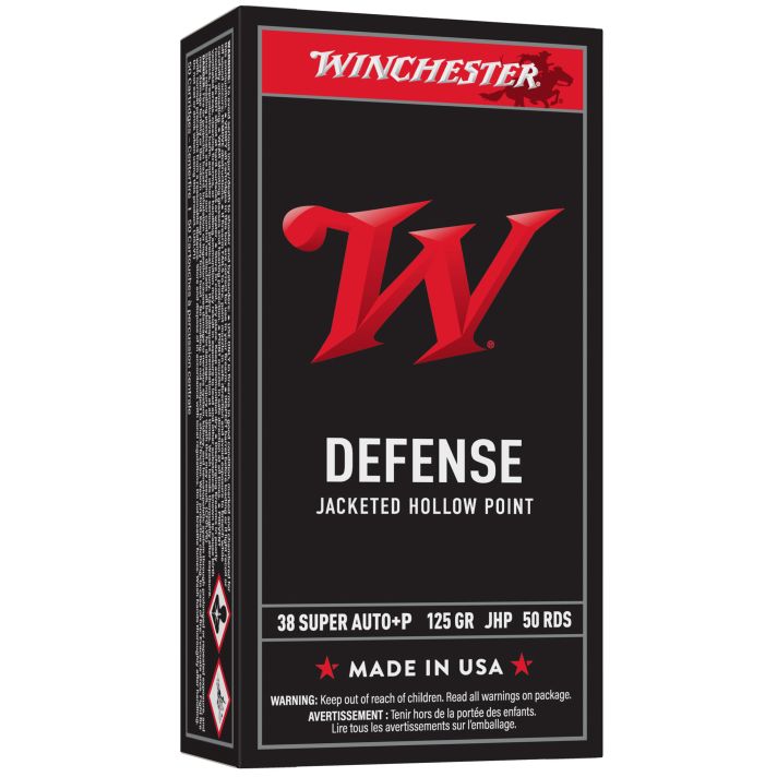 Winchester Ammo USA38AJHP USA38Special 125gr Jacketed Hollow Point 50 Per Box/10 Case