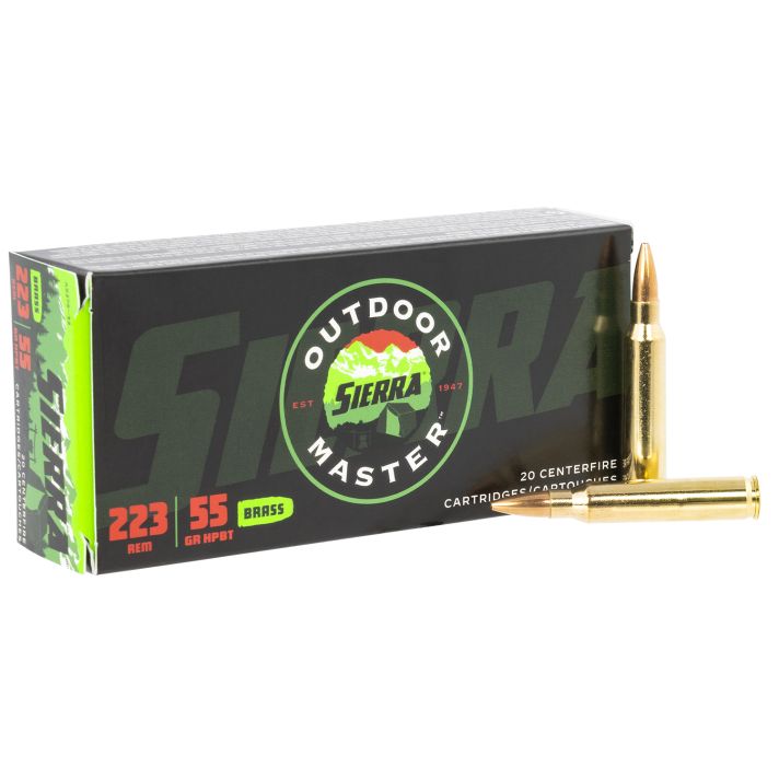 Sierra A937532 Outdoor Master223Rem 5gr Hollow Point Boat Tail 20 Per Box/10 Case