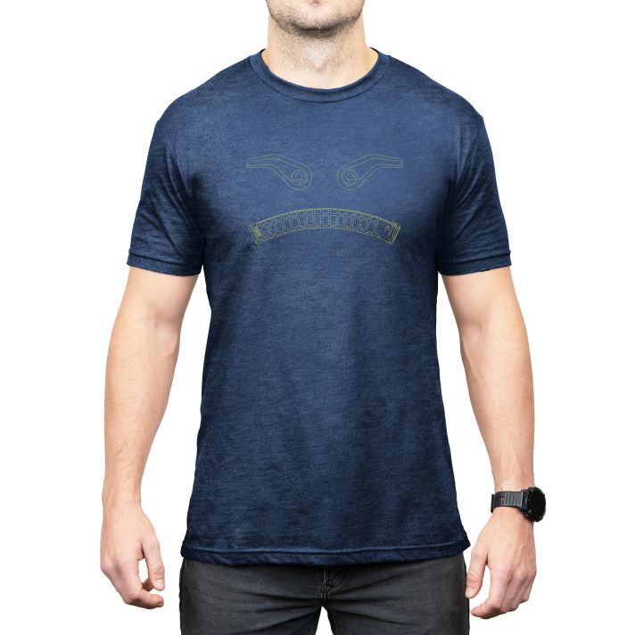 Magpul MAG1268411S MagmouthNavy Heather Cotton/Polyester Short Sleeve Small