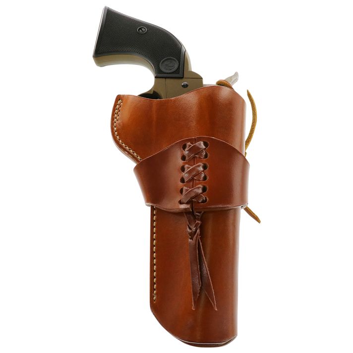 Galco WWR320 WranglerOWB Tan Leather Belt Loop Fits Ruger Wrangler Right Hand Compatible w/ Wrangler Cartridge Belt