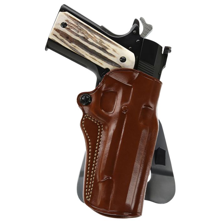 Galco SM2213R Speed Master 2.0 OWB Tan Leather Paddle Fits 1911 Fits 5" Barrel Left Hand