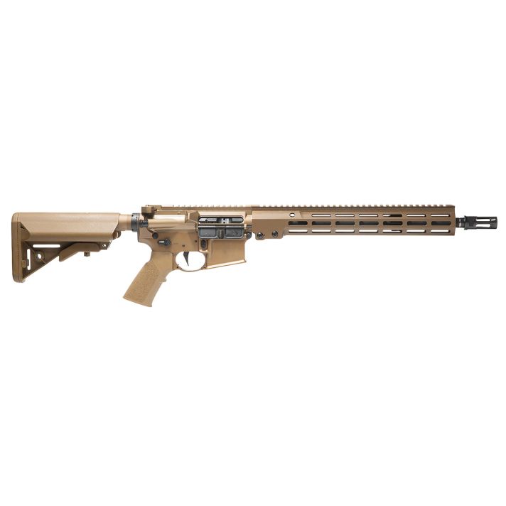 Geissele Automatics 08187S Super Duty5.56x45mm NATO 14.50" No Mag, Desert Dirt, B5 Enhanced Sopmod Stock, OEM Grip, Sparkout Flash Hider