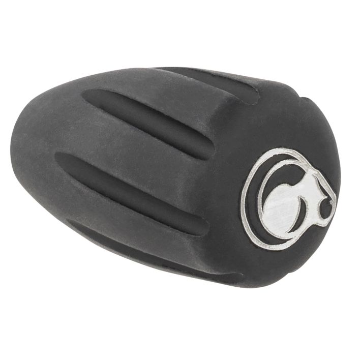 Christensen Arms 8100001900 Tactical Bolt Knob Black w/ White Logo Hardcoat Anodized Aluminum