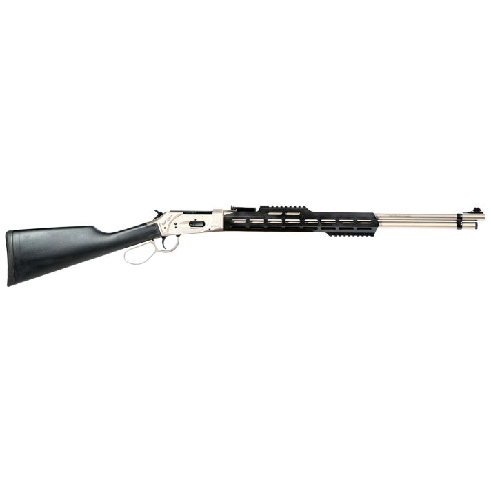 Gforce Arms GFLVR20SSTAC SaddlehornFull Size 410 Gauge Lever 2.50" 7+1 20" Stainless Steel Barrel, Stainless Aluminum Receiver, Fixed Black Synthetic Stock, Right Hand