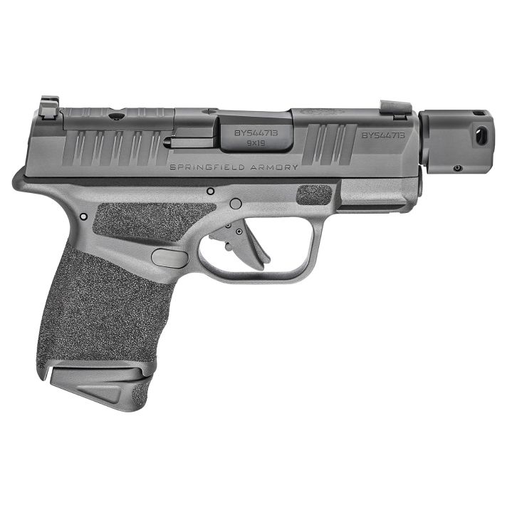 Springfield Armory HC9389BTOSP Hellcat Micro-Compact RDP 9mm Luger 13+1/11+1 3.80" Threaded/Compensated Barrel, Black Polymer Frame w/Picatinny Acc. Rail & Adaptive Grip Texture, Optic Ready Slide