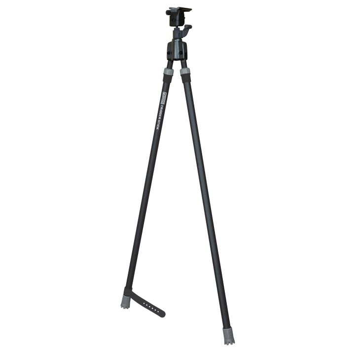 Primos 65827 Trigger StickBipod made of Steel with Black & Gray Finish, QD Swivel Stud Attachment Type & Tall Height (Clam Package)