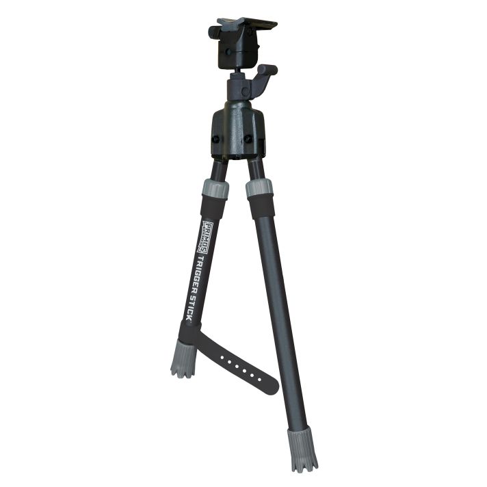 Primos 65825 Trigger StickBipod made of Steel with Black & Gray Finish, QD Swivel Stud Attachment Mount Type & Short Height (Clam Package)