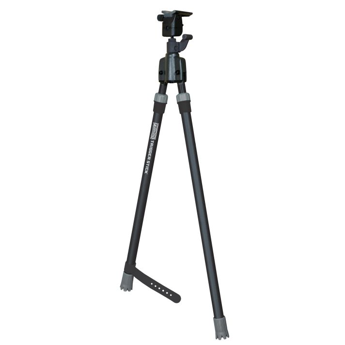 Primos 65826 Trigger StickBipod made of Steel with Black & Gray Finish, QD Swivel Stud Attachment Type & Medium Height (Clam Package)