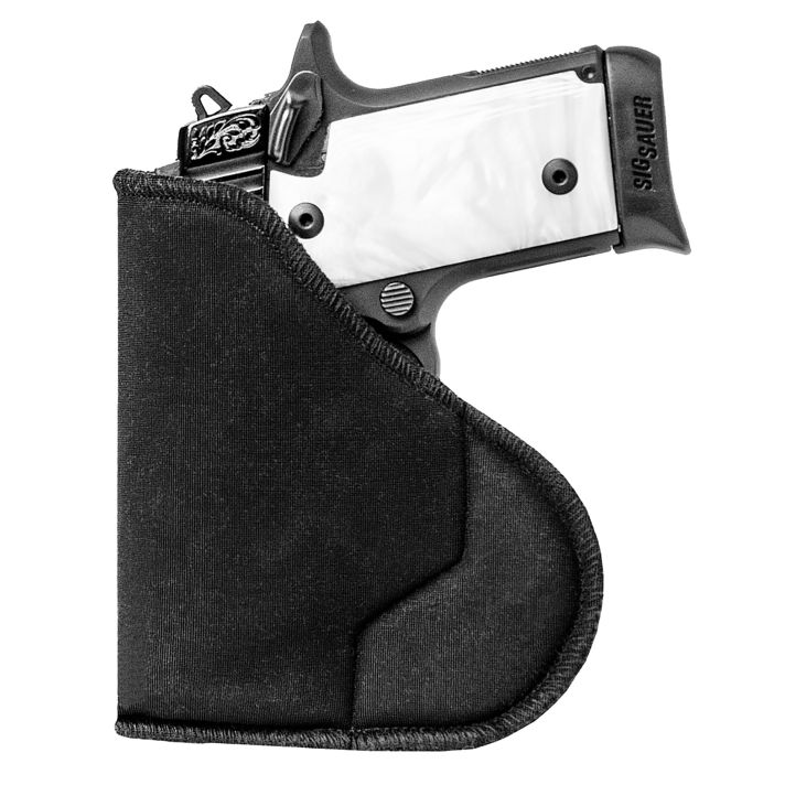 Sentry 35WB04BK HexGripIWB Black Nylon Pocket Fits Sm Frame 5 Shot 380 w/Crimson Trace Fits 2" Barrel Ambidextrous