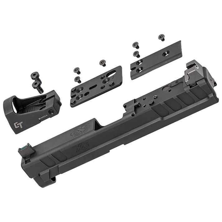 Springfield Armory XD4903 XD OSPFits Springfield XD 9mm Luger, Black Steel, Suppressor Height Night Sights Includes Crimson Trace Red Dot & Cover Plate