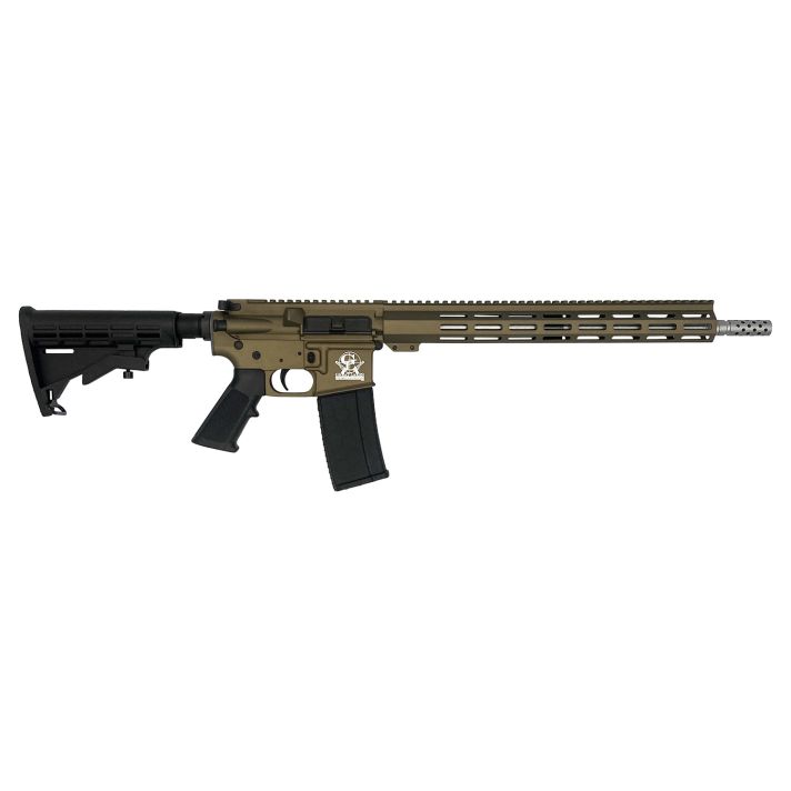 Great Lakes Firearms GL15223SSBRZ AR-15223 Wylde 30+1 16" Stainless Barrel, Bronze Cerakote Receiver, Full Picatinny Rail, Black Collapsible Stock, Polymer Grip