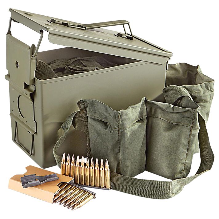 PMC 223AMB Bronze223Rem 55gr Full Metal Jacket 840 Per Box/2 Case *Includes Ammo Can & Bandoleer