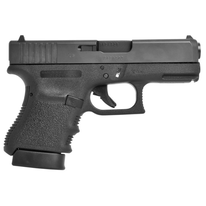 Glock UI3650201FGR G36 Sub-Compact 45 ACP 6+1 3.78" Hammer Forged Barrel Matte Black Serrated Steel Slide Black Polymer Frame w/Picatinny Rail Black Textured Finger Grooved Polymer Grips Right Hand