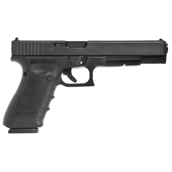 Glock UG4030103MOS G40 Gen4 Competition MOS 10mm Auto 15+1 6.02" Steel Barrel, Matte Black MOS Cut/Serrated Steel Slide, Black Polymer Frame w/Picatinny Rail, Black Interchangeable Backstrap Grip