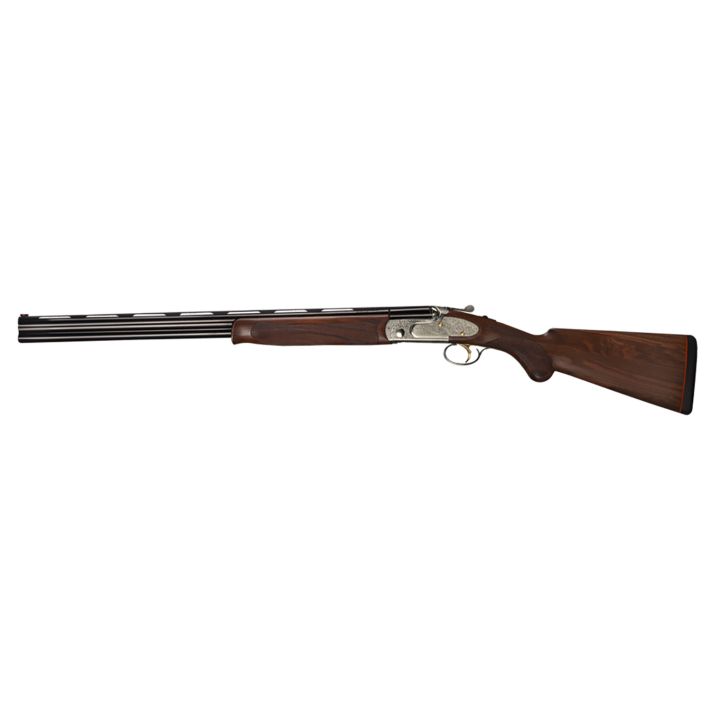 Bettinsoli USA BOLL122822 Overland EELL12 Gauge 3" 2 28" Blued 28" Vent Rib Barrel, Fixed Hand Oiled Turkish Walnut Stock Ambidextrous