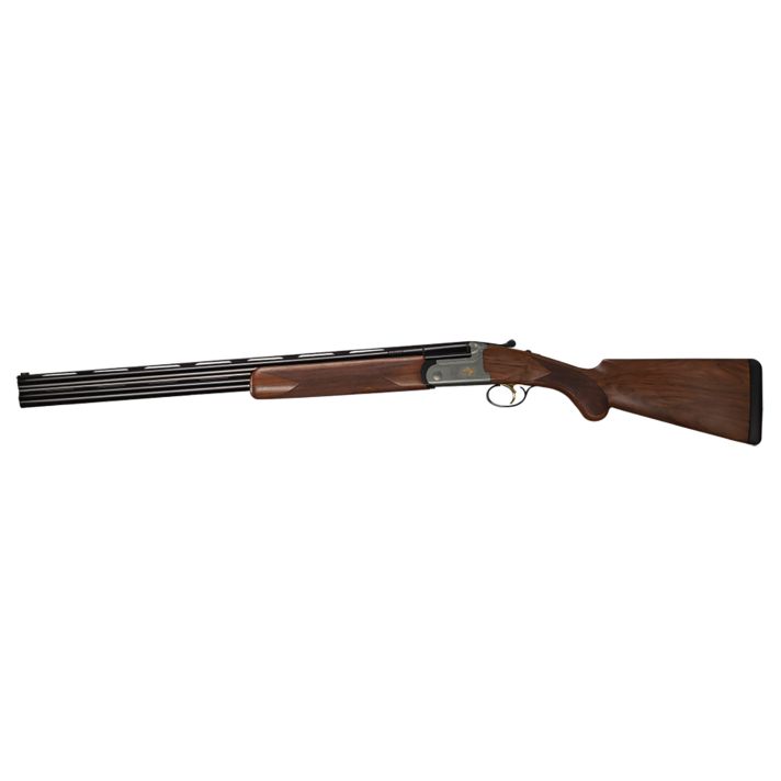 Bettinsoli USA BOSL122822 Omega S Lite 12 Gauge Break Open 3" 2rd 28" Blued 28" Vent Rib Barrel Stainless Engraved Stainless Receiver Walnut Wood Fixed Stock Ambidextrous Hand
