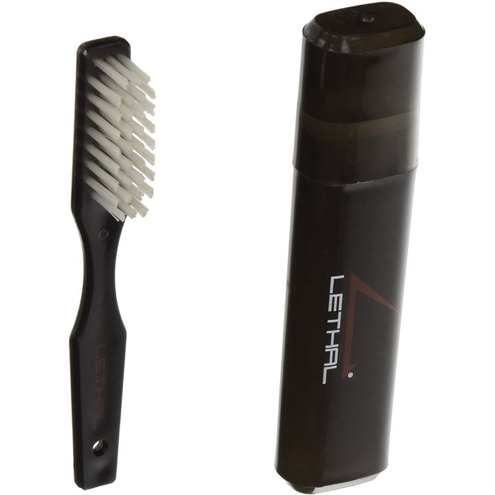 Lethal 9584671 Prepasted Field Toothbrush Black 4.0" Long Includes Carry Case