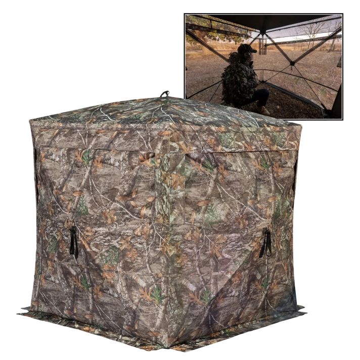 Rhino Blinds R180STRTE Rhino 180See Through Realtree Edge 150 Denier/Mesh