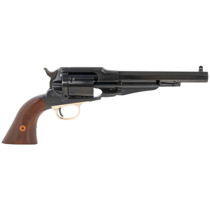 Cimarron CA1010 1858 New Model Army 38 Special 6 Shot 7.37" Blued Octagon Steel Barrel, Blued Cylinder, Blued Steel Frame, Walnut Grip, Exposed Hammer