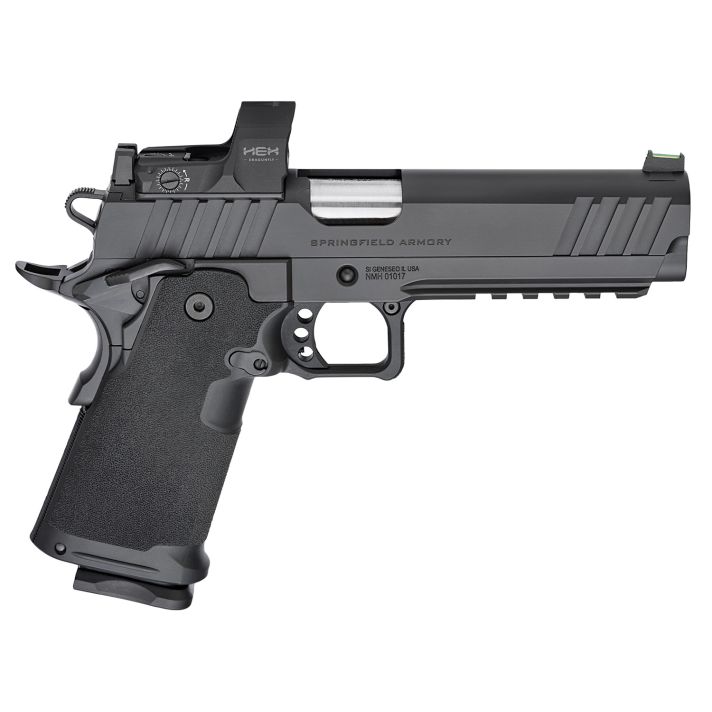 Springfield Armory PH9119AOSD Prodigy9mm Luger 20+1/17+1 5", Black Carbon Steel, Serrated with Optics Cut Slide, Polymer Grip, Fiber Optic Sight, Hex Dragonfly Red Dot