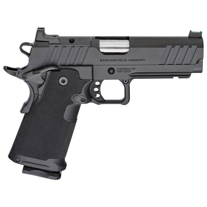 Springfield Armory PH9117AOS Prodigy9mm Luger 20+1/17+1 4.25" Bull Barrel, Black Cerakote Carbon Steel Frame w/Picatinny Acc. Rail, Optic Ready Slide, Polymer Grip, Fiber Optic Sight