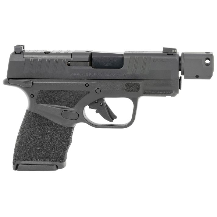 Springfield Armory HC9389BTOSPMSLC Hellcat Micro-Compact OSP 9mm Luger 3.80" Threaded/Compensated 10+1, Black, Polymer Frame, Serrated/Optic Cut Slide, Manual Safety