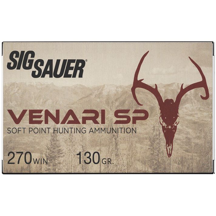 Sig Sauer V270SP13020 Venari270Win 130gr Soft Point 20 Per Box/10 Case